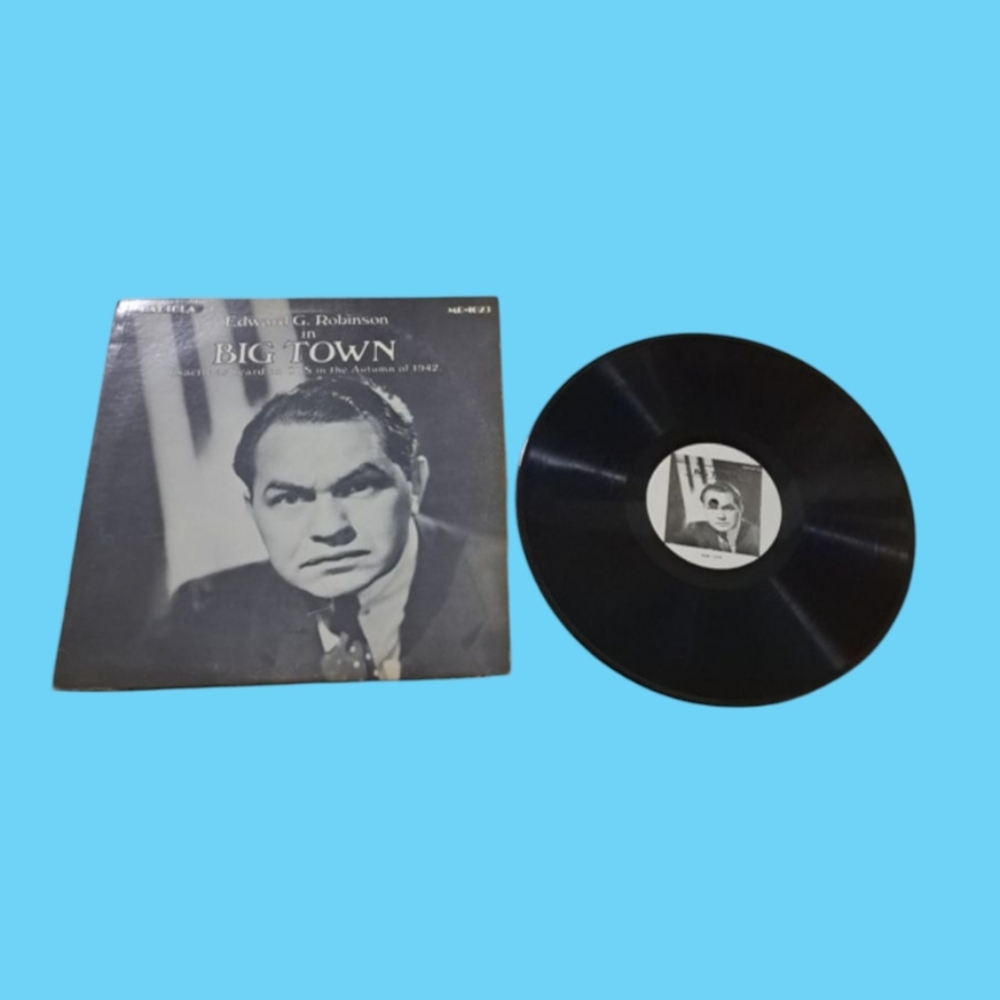 Edward G. Robinson in Big Town Vinyl Record Vintage